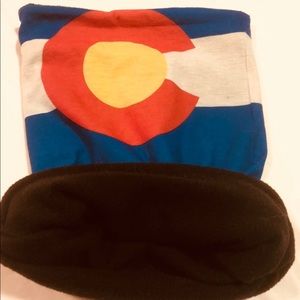 Colorado state flag Neck Warmer. Unisex. Fleece